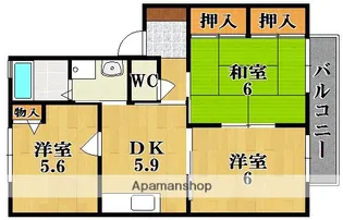 パイン法隆寺【1階】の間取り