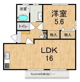 グリーンハイツ高塚B棟【2階】の間取り