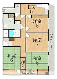 河本マンション【5階】の間取り