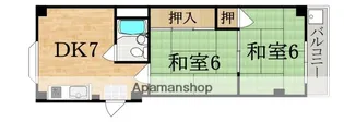 ロイヤル南生駒【1階】の間取り