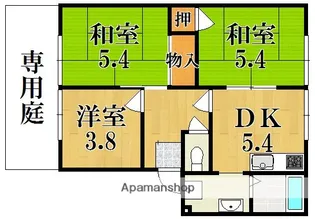 コンシエール西大和C棟【1階】の間取り