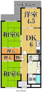 上田ハイツ【2階】の間取り