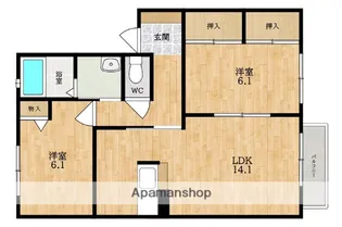 DEL ARZT(デル アルツト)【2階】の間取り