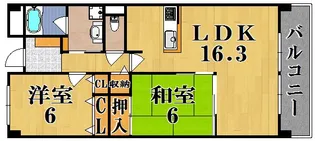 ローズ・ソレーユ【3階】の間取り