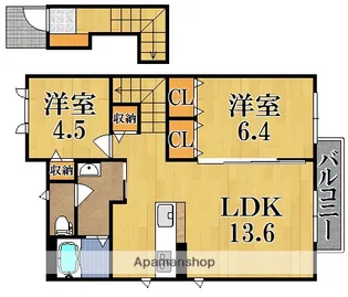 シャーメゾンレジデンス【2階】の間取り