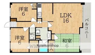 エス・バイ・エルクラスタあやめ池【1階】の間取り