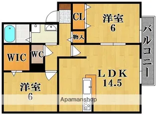 グリーンフィールド【2階】の間取り