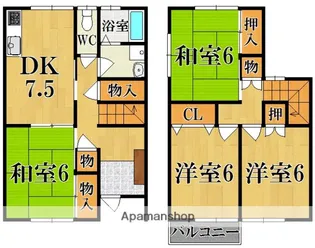 レイクビレッジ好村【2階】の間取り