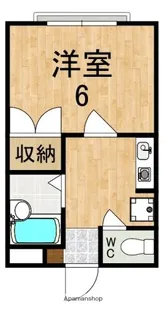 ド・リーデル【2階】の間取り