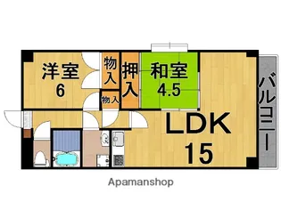ヴェルドミール【1階】の間取り