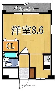 1Kの間取り画像