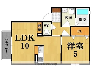 ラフィーネミササギC棟【1階】の間取り
