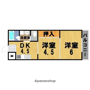 ハイツふみ【2階】の間取り