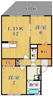 ヴェルドミール C棟【1階】の間取り