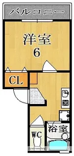 フローラ新大宮【1階】の間取り