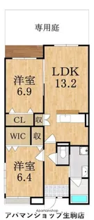 プライムガーデン【1階】の間取り