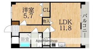 HALE学園前【1階】の間取り