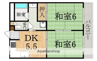 城戸マンション【1階】の間取り