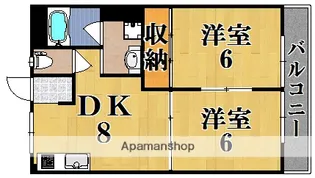 エミエール山田川【2階】の間取り