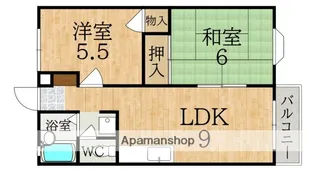 大和池田ハイツ【2階】の間取り