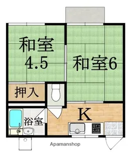 ハイツゼン【1階】の間取り