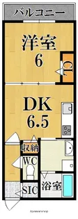 1DKの間取り画像