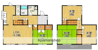 奈良県生駒市真弓南1丁目【一戸建】の間取り