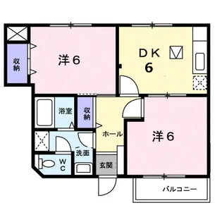 カーサ ベルデ1【1階】の間取り