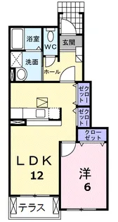 サニーグレイスM柳町【1階】の間取り