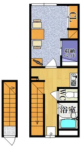 レオパレス寧楽【202号室】の間取り