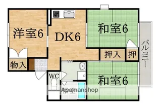チェリーヒルズ【2階】の間取り
