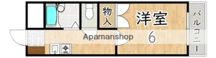 グローバル高田【4階】の間取り