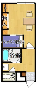 レオパレスFRIENDS【1階】の間取り