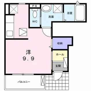 アンベリール【1階】の間取り