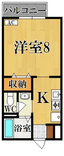 プレミールアオノ【102号室号室】の間取り