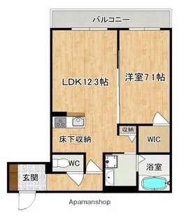 CALME ALLEY (カルムアレイ)【1階】の間取り