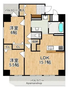 インフィニティ【4階】の間取り