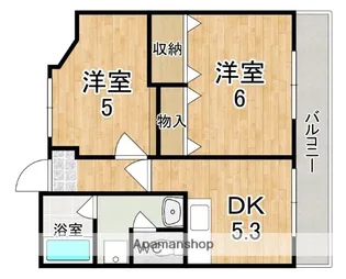 南都ハイツ【5階】の間取り