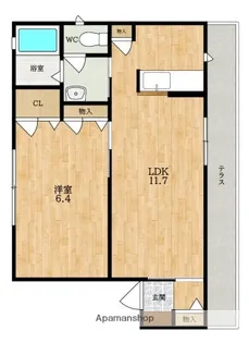 ディアス九条【1階】の間取り