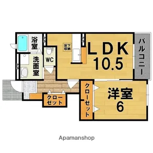 アルカンシエル・ベル【1階】の間取り