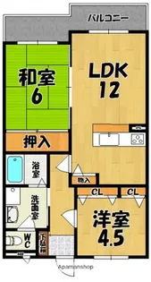 メゾン白光ヶ丘(ビャッコウガオカ)【2階】の間取り