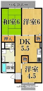 レスポワール【2階】の間取り