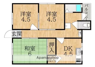 上村アパート【2階】の間取り