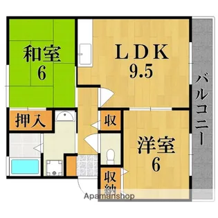 グレースプラザC棟【1階】の間取り