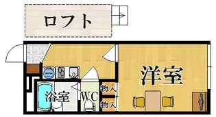 レオパレスサンコート学園前A【1階】の間取り