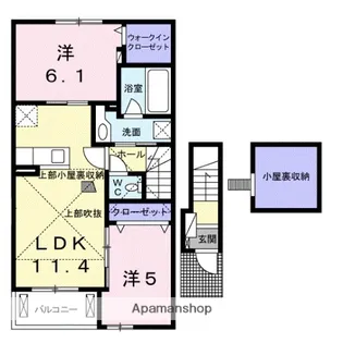 ミロワール【2階】の間取り