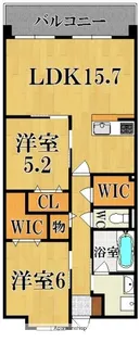 アートヒルズ西大寺【1階】の間取り