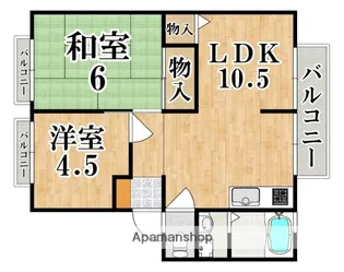 プレミール B棟【2階】の間取り