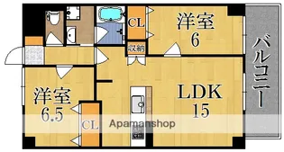 グリュックメゾン西大寺【4階】の間取り