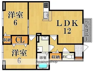 アビタシオンIII【1階】の間取り